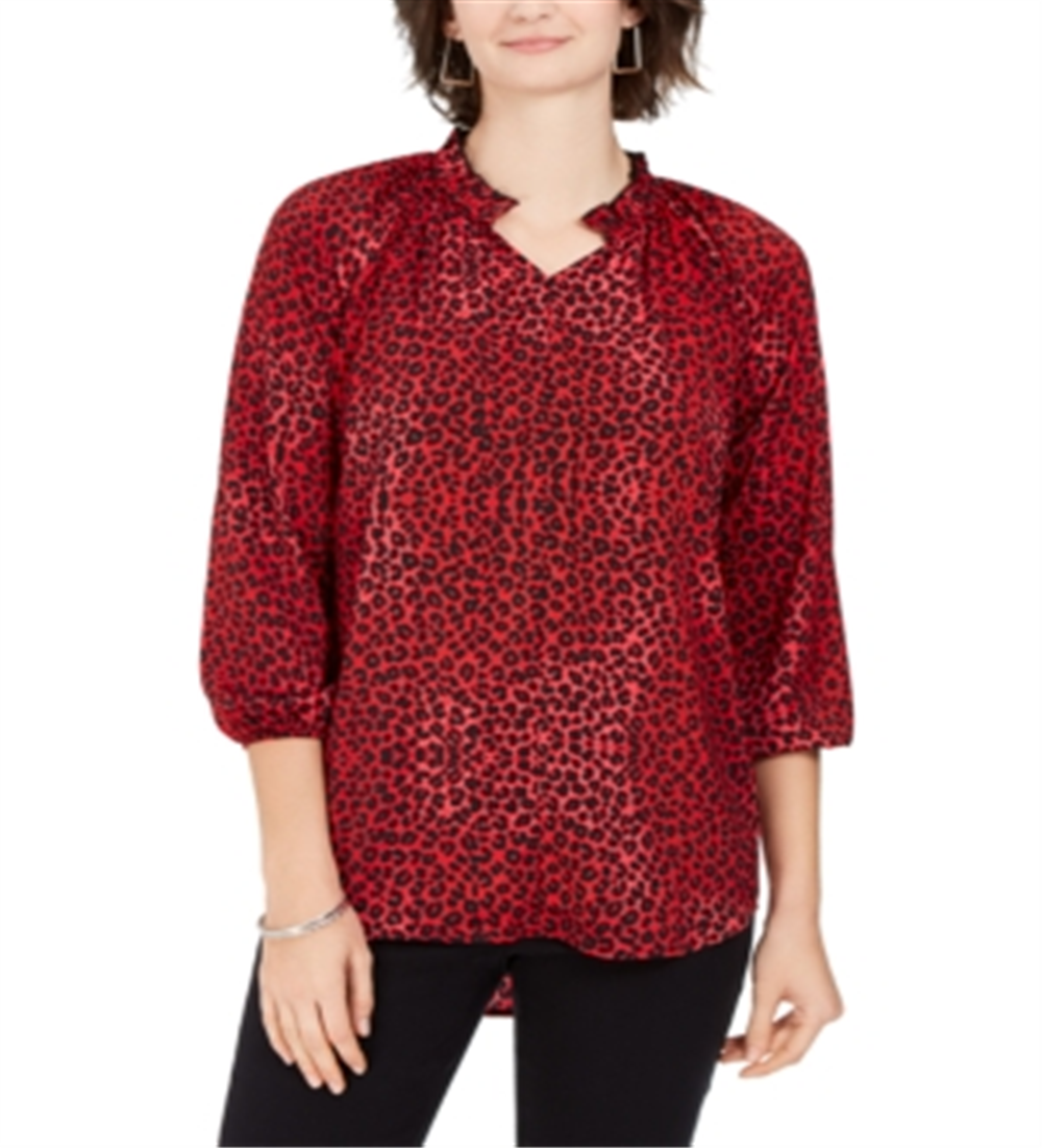 Coleção NY Feminina Estampada Cano Alto Baixo Vermelho Tamanho Pequeno Médio