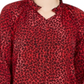 Coleção NY Feminina Estampada Cano Alto Baixo Vermelho Tamanho Pequeno Médio
