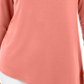 Túnica feminina assimétrica com anel JM Collection Sweet Melon tamanho grande