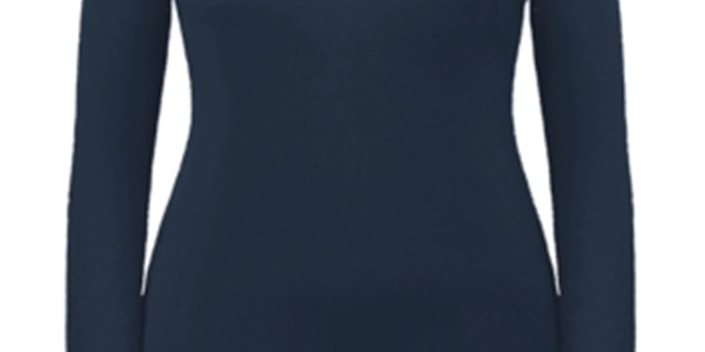 Blusa de gola alta feminina Style &amp; Co, azul, tamanho pequeno