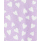 Carter's Girl's Footies Sheep Heart Zip Up Fleece Footie Roxo Tamanho 9MOS