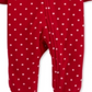 Carter's Baby Girl's Reindeer Zip Fleece Sleep &amp; Play Print Vermelho Tamanho 6MOS