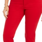Calça jeans skinny feminina Charter Club Bristol, vermelha, tamanho 8