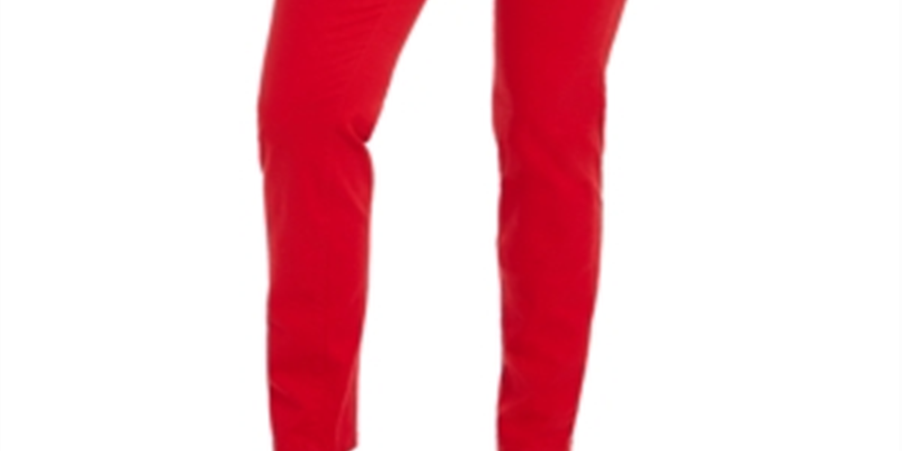 Calça jeans skinny feminina Charter Club Bristol, vermelha, tamanho 8