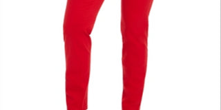 Calça jeans skinny feminina Charter Club Bristol, vermelha, tamanho 8