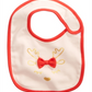 Babador de algodão para bebê First Impressions Baby Girl, tamanho regular, vermelho