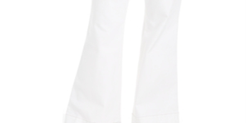 Calça jeans feminina estilo marinheiro, com pernas largas e curvas, da INC International Concepts, branca, tamanho 10 S
