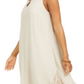 Vestido feminino de renda com decote profundo e manga curta, tamanho extragrande, marrom, da coleção JM