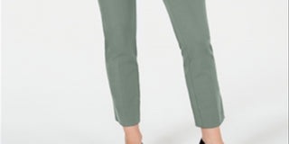 Calça feminina Charter Club Newport Tummy Control Slim Fit, verde, tamanho 12