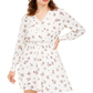 Vestido envelope floral sintético American Rag Junior's, branco, tamanho X-S
