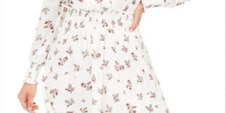 Vestido envelope floral sintético American Rag Junior's, branco, tamanho X-S
