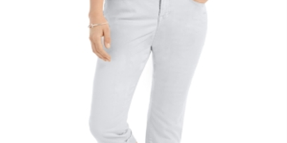 Calça Capri Curvy Cinza Feminina Style &amp; Co Tamanho 8