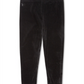 Leggings de veludo elástico Ralph Lauren para meninas, pretas, tamanho 4T