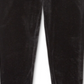 Leggings de veludo elástico Ralph Lauren para meninas, pretas, tamanho 4T