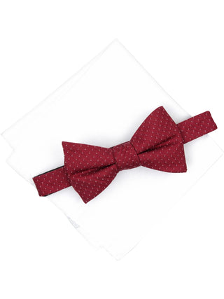Gravata borboleta profissional de seda masculina Alfani vermelha tamanho regular