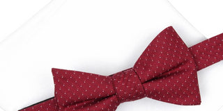 Gravata borboleta profissional de seda masculina Alfani vermelha tamanho regular