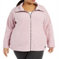 Suéter Calvin Klein Feminino Gola Falsa Manga Logo Rosa Tamanho 3X