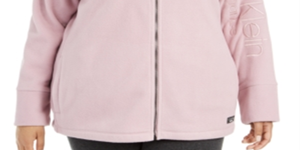 Suéter Calvin Klein Feminino Gola Falsa Manga Logo Rosa Tamanho 3X