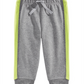 Calça jogger listrada lateral infantil First Impressions para meninos, cinza, tamanho 4T