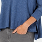 Moletom com capuz feminino Style &amp; Co, azul, tamanho pequeno P