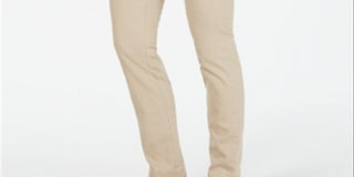 Calça skinny feminina Charter Club Chelsea Stretch Twill marrom tamanho 6 Petite