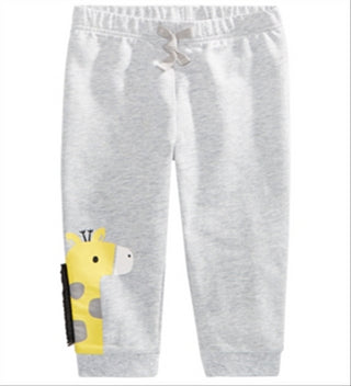 First Impressions Toddler Boy's Giraffe Jogger Pants Gray Size 2T
