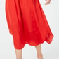 Vestido midi feminino Alfani com cintura franzida, vermelho, tamanho pequeno GG