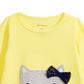 Camiseta estampada com gato First Impressions para bebê menina, amarela, tamanho 6 a 9 meses