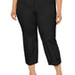 Calça Alfani Feminina Comfort Waist Cuffed Ankle Preta Tamanho Pequeno
