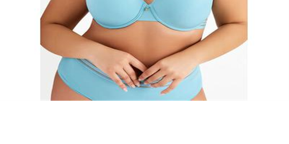Sutiã camiseta de microfibra feminino com acabamento em malha azul - tamanho 40 DDD