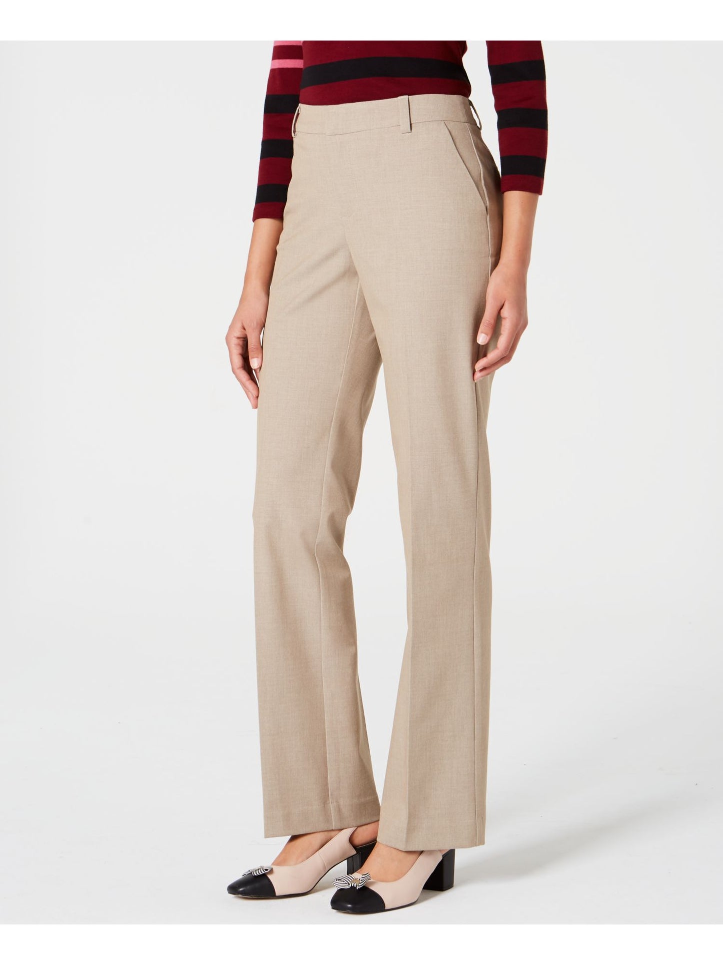 Calças femininas Charter Club marrom tamanho 4