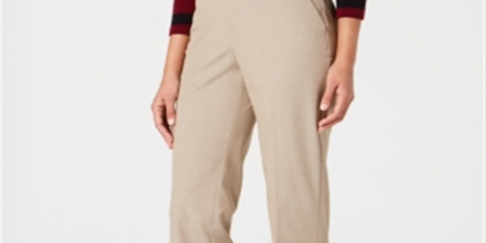 Calças femininas Charter Club marrom tamanho 4