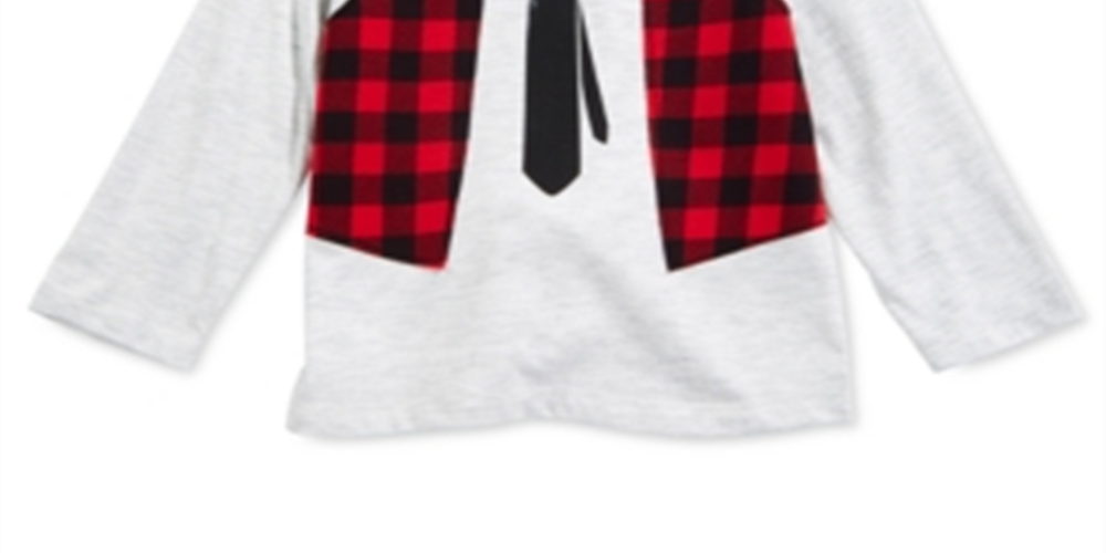 Camiseta estampada First Impressions Baby Boy cinza tamanho 24 meses