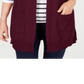 Colete suéter feminino Karen Scott vermelho tamanho X-S
