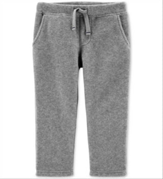 Calça Carter's Toddler Boy's Fleece Cinza Tamanho 2T
