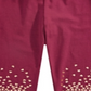 Leggings com glitter para meninas Epic Threads Toddler, tamanho 3T, vermelha