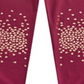 Leggings com glitter para meninas Epic Threads Toddler, tamanho 3T, vermelha