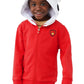 Cubcoats Transforming 2 em 1 Unissex Marshall 2 em 1 Bicho de Pelúcia com Capuz Vermelho