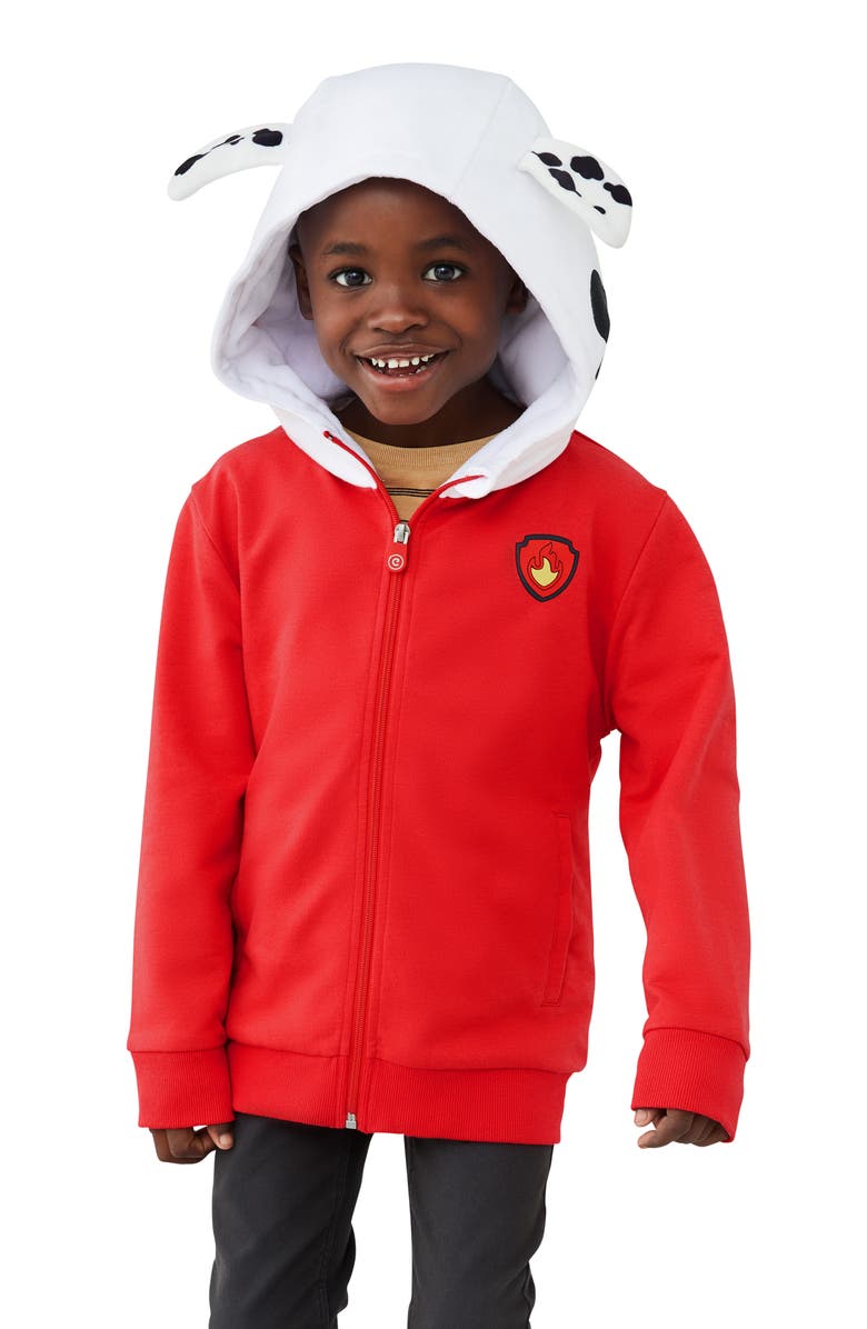 Cubcoats Transforming 2 em 1 Unissex Marshall 2 em 1 Bicho de Pelúcia com Capuz Vermelho