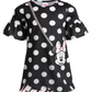 Vestido com estampa de bolinhas da Minnie da Disney para meninas, rosa, tamanho 6