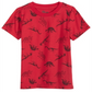 Camiseta infantil Epic Threads Little's Tossed Dino vermelha tamanho 5