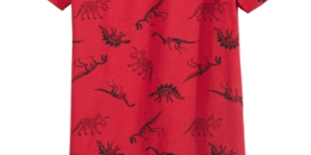 Camiseta infantil Epic Threads Little's Tossed Dino vermelha tamanho 5