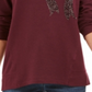 Moletom Feminino Embelezado e Caprichoso Estilo &amp; Co Roxo Tamanho P