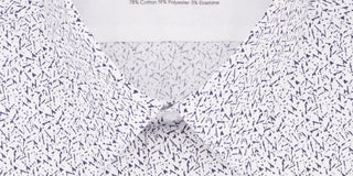 Camisa Calvin Klein Masculina Extreme Slim Fit Estampada com Botões Branca Tamanho M