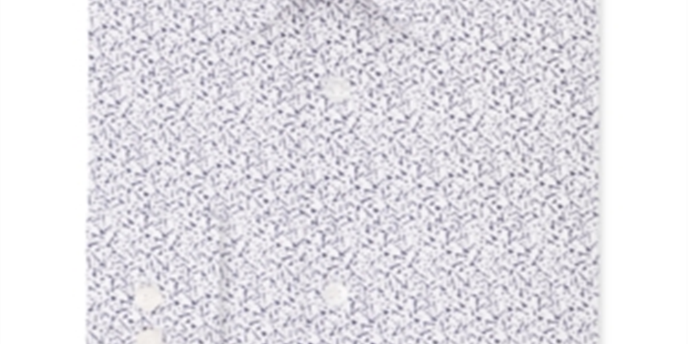 Camisa Calvin Klein Masculina Extreme Slim Fit Estampada com Botões Branca Tamanho M