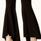 Calça Flare Feminina com Bainha Tulipa da INC International Concepts, Preta, Tamanho 2 Petite