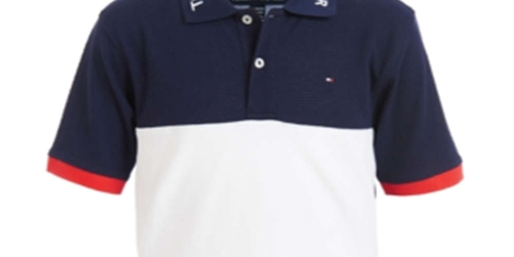 Tommy Hilfiger Blazer Marc Polo para menino, camiseta azul, tamanho 8-20