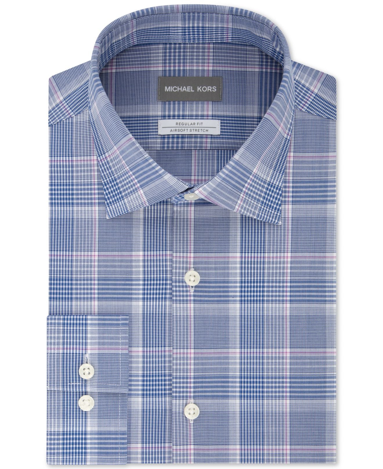 Camisa social masculina Massimo Alba com botões e caimento regular, azul, tamanho 18x34-35