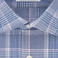 Camisa social masculina Massimo Alba com botões e caimento regular, azul, tamanho 18x34-35