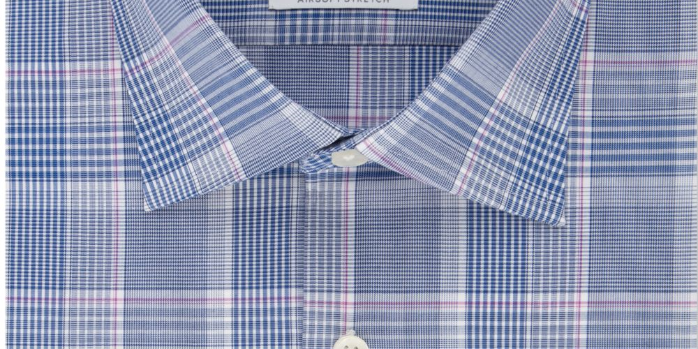 Camisa social masculina Massimo Alba com botões e caimento regular, azul, tamanho 18x34-35